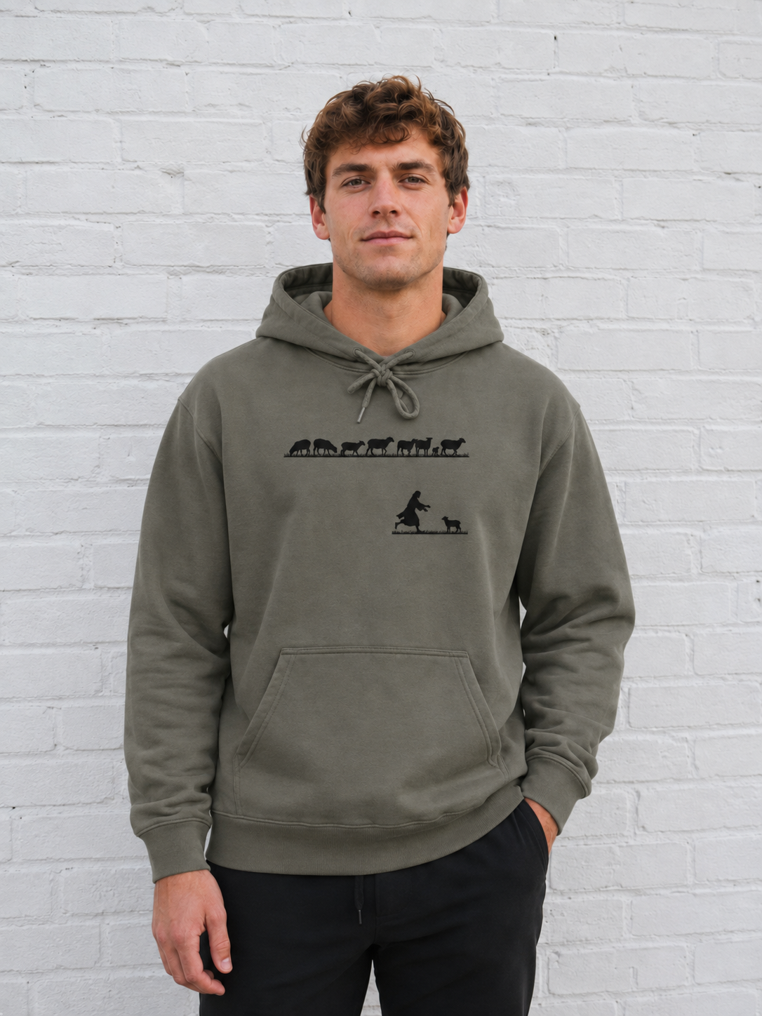 He Left the Ninety-nine Hoodie - 𝙚𝙢𝙗𝙧𝙤𝙞𝙙𝙚𝙧𝙚𝙙 𝙙𝙚𝙨𝙞𝙜𝙣 - Pre-order