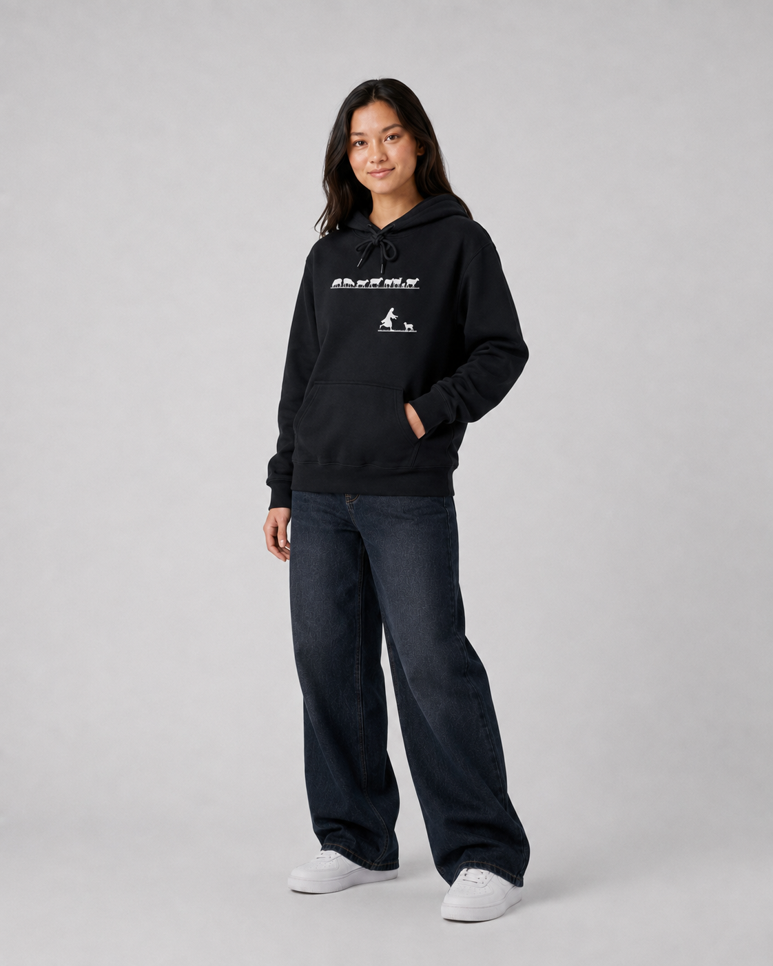 He Left the Ninety-nine Hoodie - 𝙚𝙢𝙗𝙧𝙤𝙞𝙙𝙚𝙧𝙚𝙙 𝙙𝙚𝙨𝙞𝙜𝙣 - Pre-order