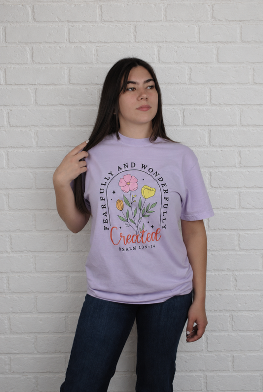 Fearfully and Wonderfully Created Tee - Pre-order